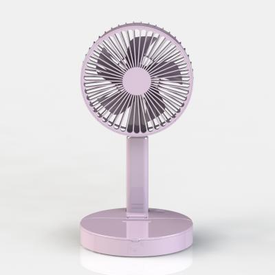 China Mini five-leaf three-block outdoor cool strong wind portable folding table summer beauty desk fan with mirror for sale