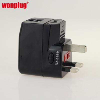 China Good Residential / Multi-Purpose Reputation Wonplug Type Universal International Travel USB Socket Adapter Plug for sale