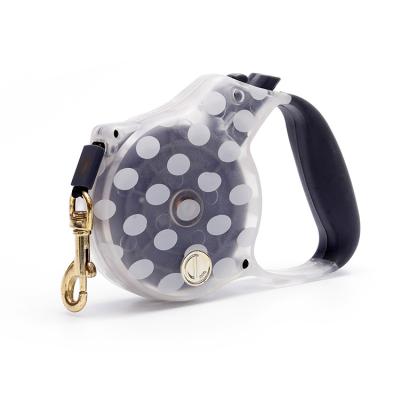 China Custom Modern Design Update Retractable Dog Leash Printed Retractable Dog Strap Dog Leash New 2022 Retractable for sale