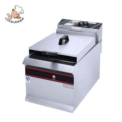 China Fast Temperature Countertop Fryer 1-Tank 1-Basket Industrial Electric Rising Chicken Frying Machine for sale