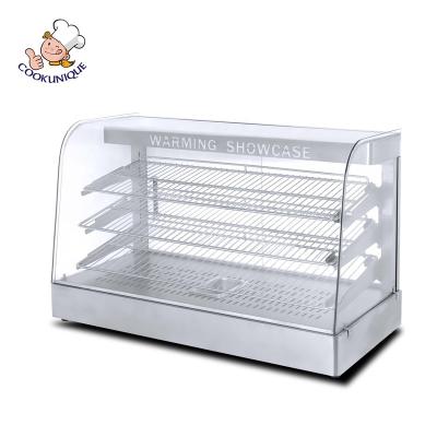 China With Temperature Display CE Approved Glass Countertop Food Warmer Commercial Food Warmer for sale