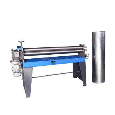 China Building Material Stores HVAC Pipe Electric Bending 3 Roller Plate Sheet Rolling Machine for sale