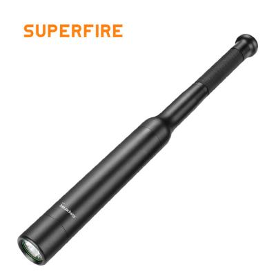 China Powerful 18650 Rechargeable Self Defense SupFire Torch Flashlight Rechargeable Baseball Bat Waterproof Police Tactical Flashlights Led Flashlight for sale