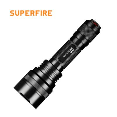 China Flashlight 18650 Battery High Brightness Torch High Supfire Flash Light Strong Light Waterproof USB Rechargeable Tactical Torch for sale