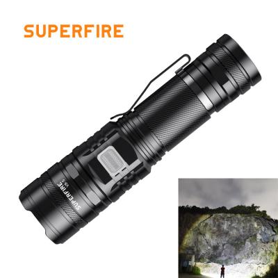 China Self-defense Tactical Rechargeable Torch Flashlight USB LED Flashlight Camping Powerful Led Light For Hunting Rising for sale