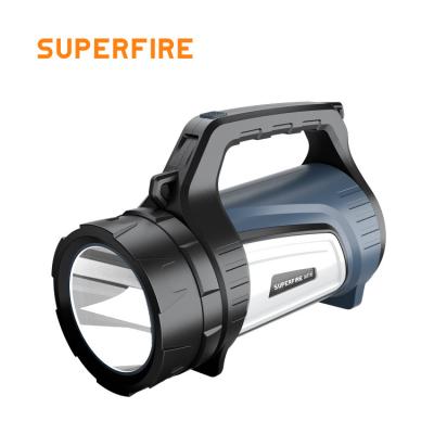 China High Lumen Led Search Light Camping Lighting Long Run Time Handheld Rechargeable Powerful Led Spotlights As Power Bank for sale