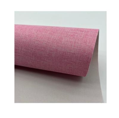 China Recyclable Custom Gift Wrapping Paper Hemp Flower Wrapping Nonwoven Bunch Bouquet Wrapping Cotton Linen Paper for sale