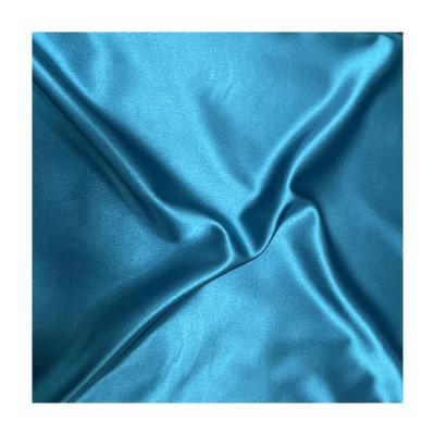 China Wholesale Lightweight Polyester Sustainable Fabric Plain Dyed Silk Satin for sale