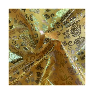 China New product viable five satin bronzing fabric all polyester satin printing fabric stage clothing fabric factory wholesale for sale