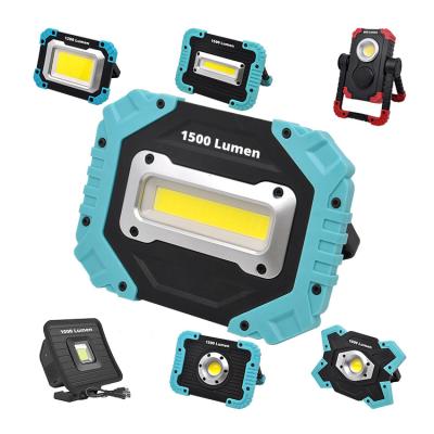 China New Design Nylon+ TPR 2022 High Power Aluminum Waterproof Multi Function Shake Proof Rechargeable Lithium Battery Led Flood Working Light for sale