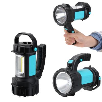 China Professional Outdoor Battery Operated Spotlight Rotating Mini Portable Handheld Led Searchlight for sale