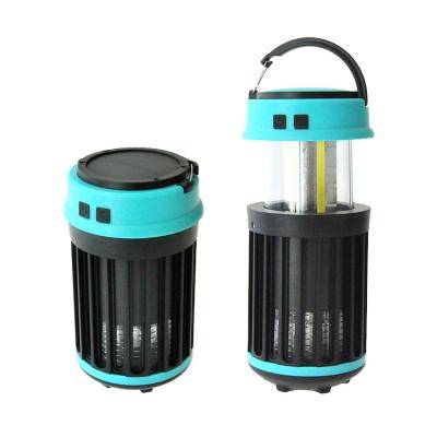 China 2021 Hot Selling ABS Lantern Solar Rechargeable Led Camping Light With Multifunctional Electric Mosquito Killer Lamp for sale