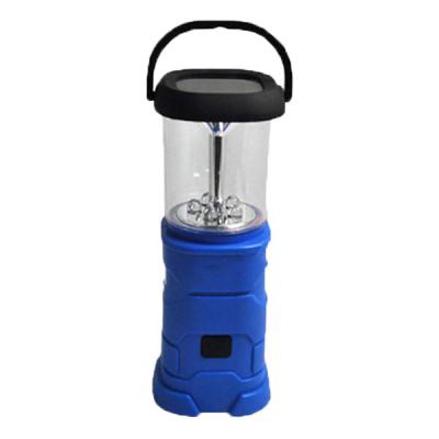 China USB Camping Camping Hanging Portable Rechargeable Solar Powered Led Lantern With Cell Phone Charger for sale