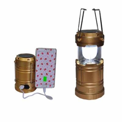 China Multi Function Outdoor Metal Mini Portable Solar LED Camping Lights With Hanger for sale