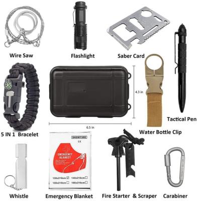 China 2020 New Outdoor Survival Equipment Tools Easy Carry Hot Selling Camping Survival Kit for sale