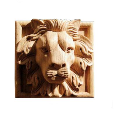 China Traditional Antique Wooden Hand Craved Decorative Lion House Wooden Brace Bracket for sale