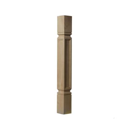 China High quality antique hard maple baluster solid wood newel post for sale