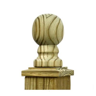 China FSC Pressure Treated Round Pine Post Cap For Outdoor Post for sale