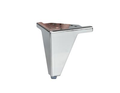 China Contemporary Customized Metal Triangle Chrome Furniture Legs Furniture Accessories Cabinet Table Sofa Leg Feet for sale