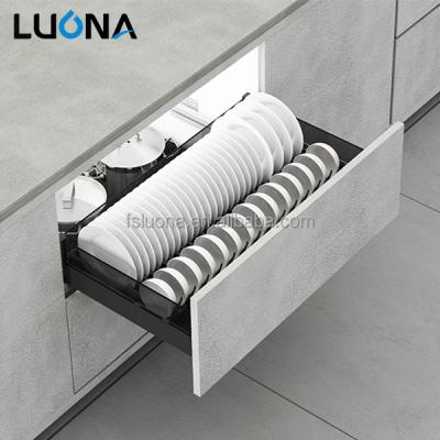 China Pretty Modern Design Pull Out Basket Drawers Stainless Steel Buffet Organizers for sale