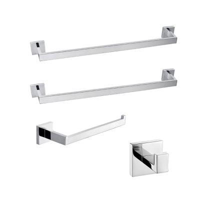 China Sustainable Modern Sanitary Fittings Towel Rod Mirror Chrome Bathroom Accessories for sale