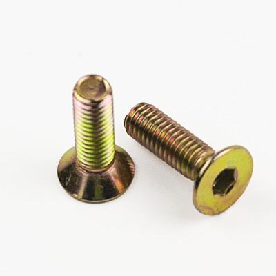 China HEX M6 M8 Galvanized Steel Hex Socket Countersunk Head Screws for sale