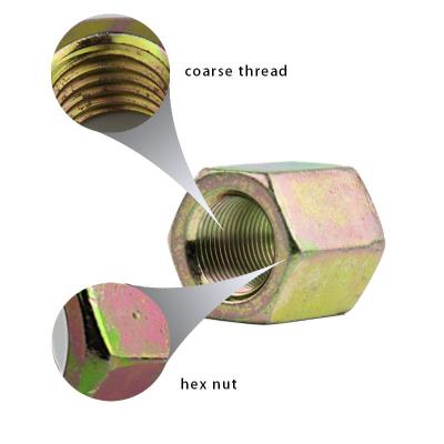 China Heavy Industry Factory Price Galvanized Hex Nuts Thick Full Hexagon Nuts for sale