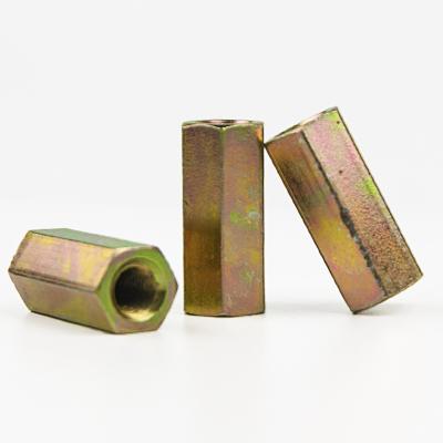 China Heavy Industry Galvanized Hex Coupling Nuts Hex Long Steel Hex Nut Long Thick Nut for sale