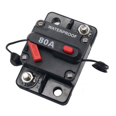 China Type III Manual Reset Waterproof Marine Bus Truck Audio Car Circuit Breaker 48V DC Manual Reset Circuit Breaker for sale