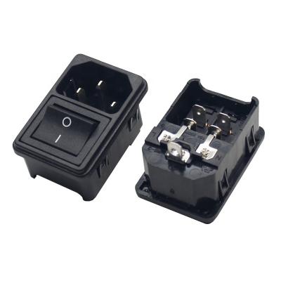 China IEC C14 Industrial AC Power Sockets Product Keyword Socket Two-in-one Plug And Switch for sale