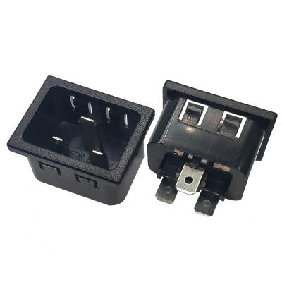 China Residential / General Purpose IEC 60320 C20 16A / 20A 250VAC Plug Power Inlet With Quick Disconnects PDU Plug for sale