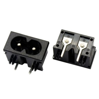 China 2 pin male C8 power plug IEC c8 small power connectorHot Sale Industrial Electrical Products for sale