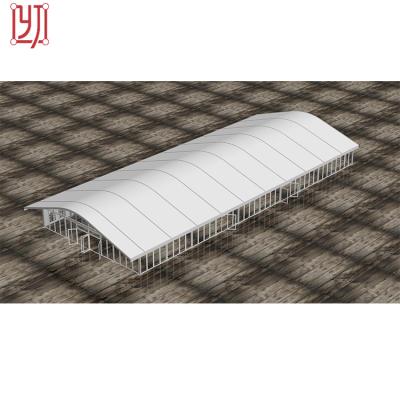 China Wedding Arcum PVC Flame Retardant Curve Roof Aluminum Tent for sale