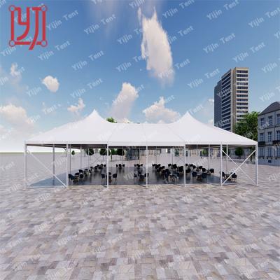 China Wedding 6m x 9m white double ridge party marquee tent for sale for sale