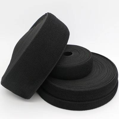 China Durable Nylon Hook and Loop Fastener Tape No Glue Hook Loop Adhesive Sew-on Magic Tape Velcroes for sale