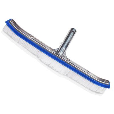 China Poly Basite Factory Price Pool Cleaning Polybasite Wall Brush With Aluminum Back for sale