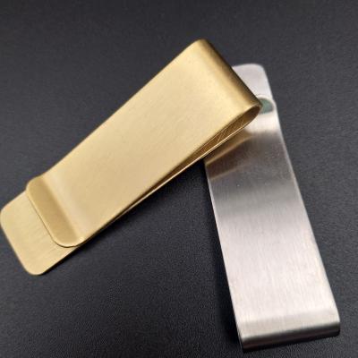 China Custom Stainless Steel Silver Stainless Steel Clip Logo Wholesale High Quality Metal for sale