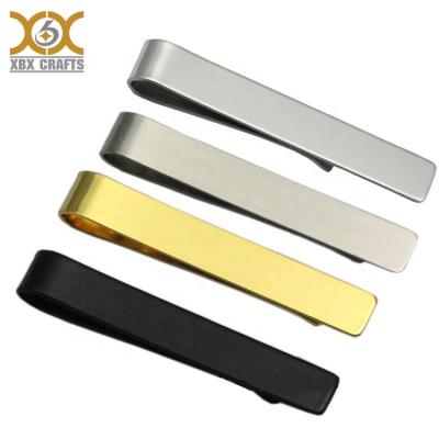 China Europe Wholesale Custom Empty Logo Stainless Steel Silver Clip for sale