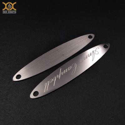 China Custom Etched Metal Europe Design Logo Label Stainless Steel Nameplate for sale