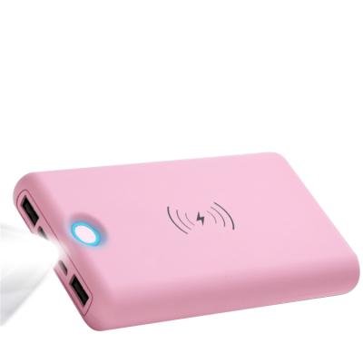 China 20000mah Type C Power Banks Wireless Mobile Phone Stylish Large Volume With Flashlight For Birthday Gifts for sale