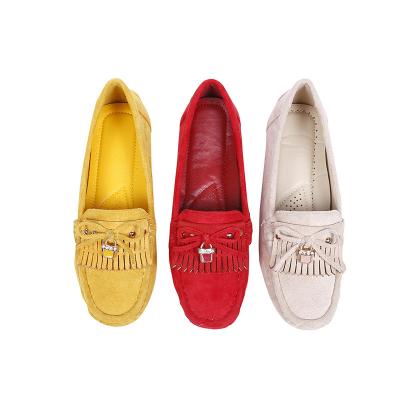 China New Arrival Women's Casual Shoes Deodorization Genuine Leather Loafers Loafers Comfortable PU Slip On Women Flats Shoes for sale