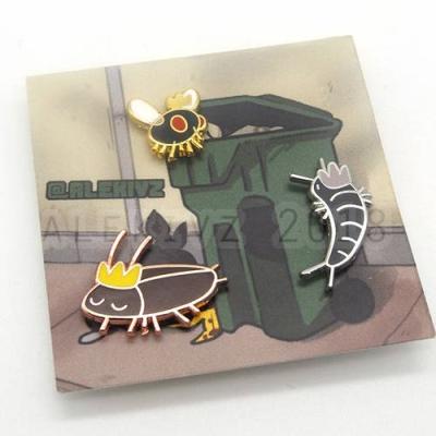 China Europe Factory Direct No MOQ High Quality Custom Cute Hard Enamel Pin Manufacturing for sale