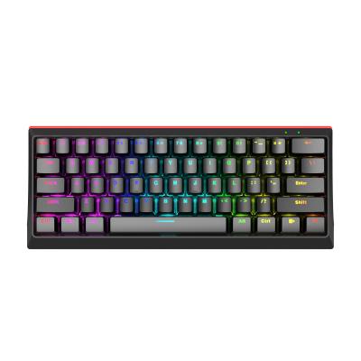 China Numpad Marvo KG962 Red 61 Keys Keyboard RGB Mechanical Gaming Keyboard For Gamer 60% Professional Keyboard for sale