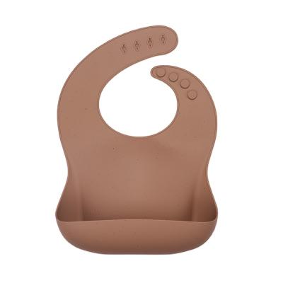 China BPA Free 2023 Wholesale Custom Private Label Bpa Free Adjustable Waterproof Silicone Baby Bibs for sale