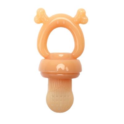 China BPA Free 2023  Newest Food Grade Funny Adult Newborn Food Fruit Teether chupete Silicone Feeding Feeder Baby Pacifier for sale