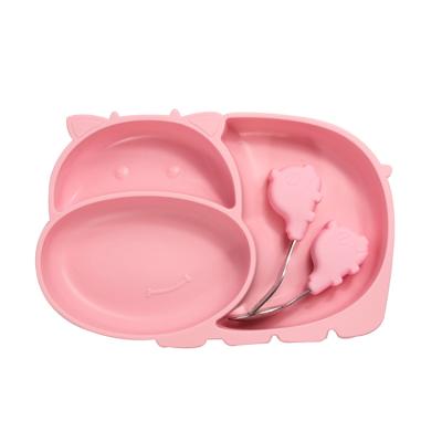 China Contemporary Popular Design Tableware Dinner Plate Set Waterproof Infant Baby Suction Bowl for sale