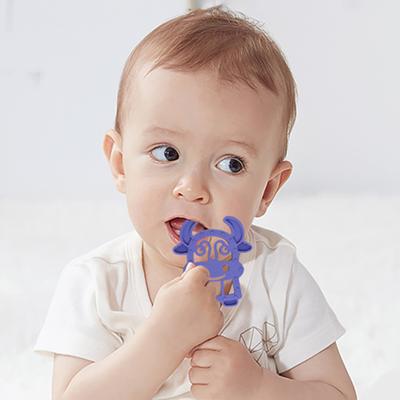 China Infant Teething Toy Teethers Soft BPA Fre Silicone Baby Teether Sensory Baby Teething Food Grade Soft Animal Silicone for sale