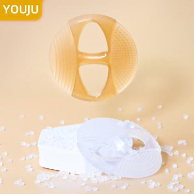 China Toy Feeding Supplies Soft Adult Pacifier Bijtring Beads Wholesale Clear Food Grade Silicone Baby Teether Toy for sale