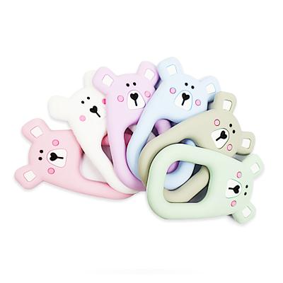 China OEM Antibacterial Custom Baby Teether Silicone Chew Beads Baby Mouse Adult Teethers Set BPA Free Soft Baby Toys Teether for sale