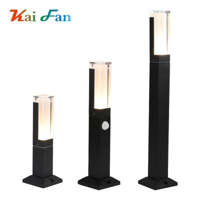 China New Garden Induction Yard Outdoor Waterproof IP65 Decorative Bollard 10w Led Lawn Light for sale